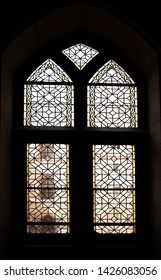 Silhouette Gothic Style Window Frame Strongly Stock Photo 1426083056 ...