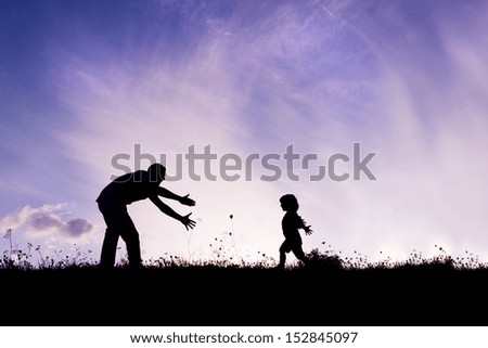 Similar – Foto Bild Mann Schatten Silhouette spielt Basketball auf der Straße