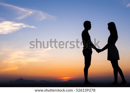 Similar – man hand shadow shilhouette and rainbow on the wall