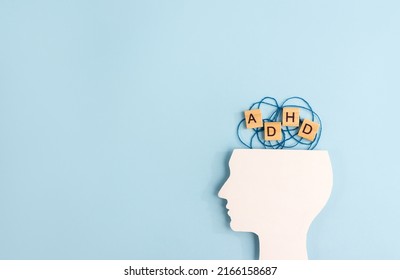 Silhouette Human Head Wooden Blocks Letters Stock Photo 2166158687 ...