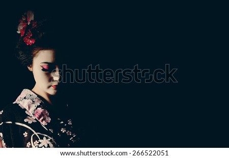 silhouette Japanese Geisha