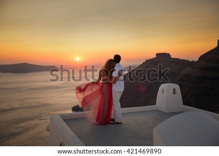 Similar – Image, Stock Photo bride the roof of skyscraper