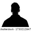 man silhouette back