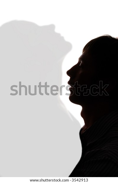 Silhouette Man Kissing Woman Neck Stock Photo 3542913 | Shutterstock