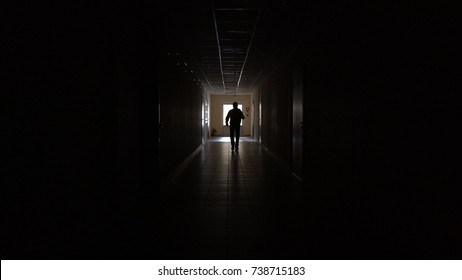 5,438 Silhouette man running danger Images, Stock Photos & Vectors ...