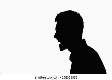 Silhouette Of Man Screaming