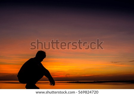 Similar – Image, Stock Photo forget the world Sports