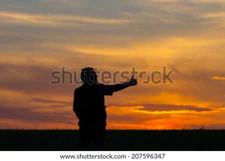 Similar – Foto Bild Hallig Gröde | Sonnenuntergang schauen