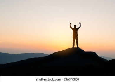 Reaching Mountain Top High Res Stock Images Shutterstock