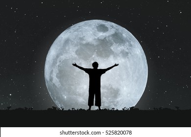 Reaching for the Moon Images, Stock Photos & Vectors | Shutterstock