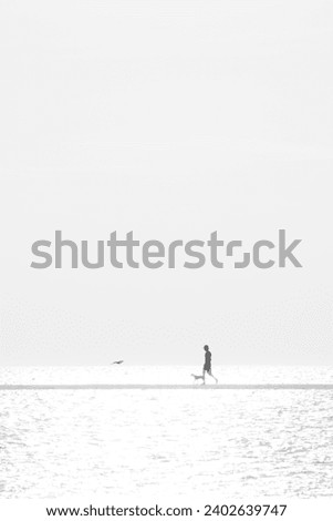 Similar – Image, Stock Photo Little is sea Calm Ocean