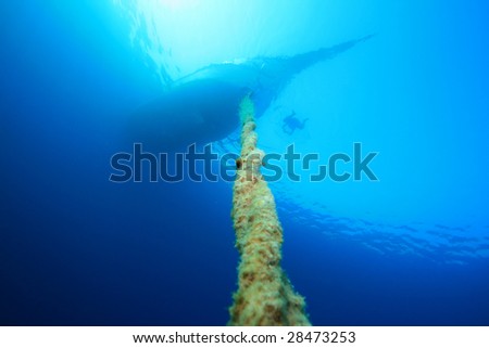 Similar – Image, Stock Photo anchor Anchor lines Blue