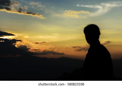 Silhouette People Sunset Stock Photo 580823338 | Shutterstock