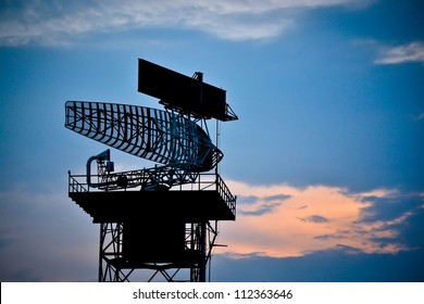 Silhouette Radar Tower Plane