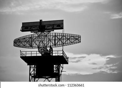 Silhouette Radar Tower Plane