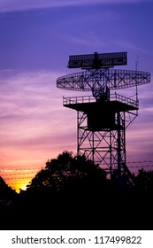 silhouette radar tower plane