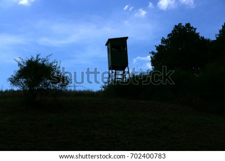 Similar – Image, Stock Photo raised hide Hunting