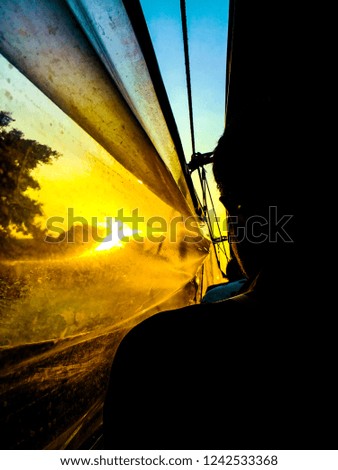 Similar – Image, Stock Photo because the journey continues!