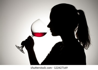 Women Wine Silhouette Images Stock Photos Vectors Shutterstock