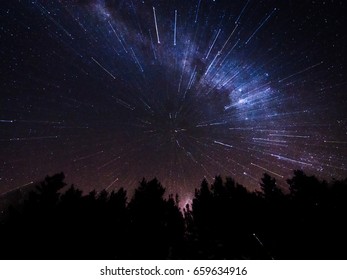 Silhouette Stars Space Stock Photo 659634916 | Shutterstock