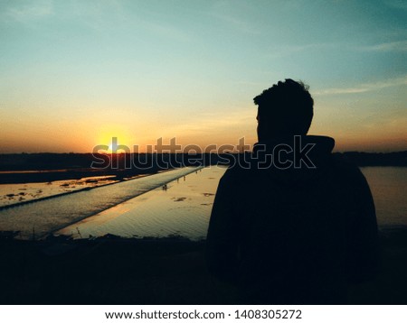 Similar – Foto Bild es war sommer Silhouette