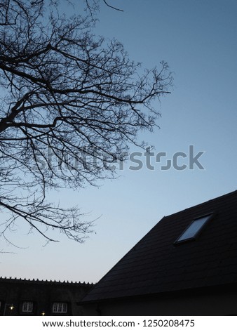 Similar – Foto Bild Sturm kommt auf Haus Baum