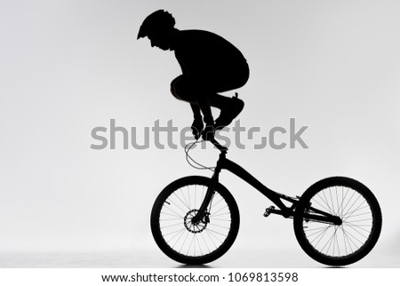 Similar – Image, Stock Photo I’m already practicing for the Tour de France…