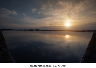 silhouette twilight sky and sea - Shutterstock ID 551711404