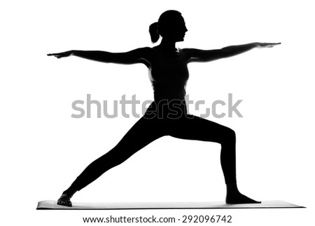 Similar – Young woman doing yoga in nature