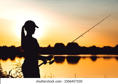 Download Fishing Silhouette Woman Images, Stock Photos & Vectors ...