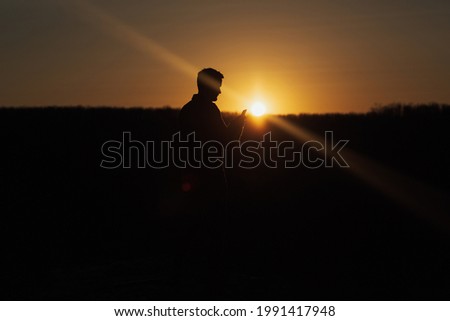 Foto Bild es war sommer Silhouette