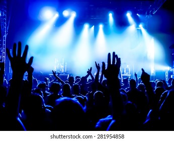 Silhouettes People Rock Concert Stock Photo 582019891 | Shutterstock