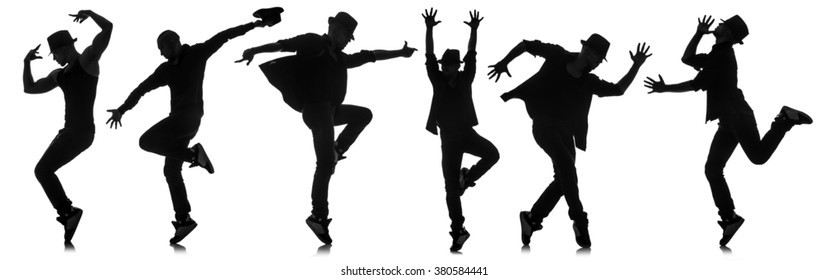 Silhouettes Dancers Dancing Concept Stock Photo (Edit Now) 380584441