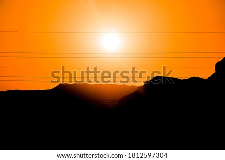 Similar – Image, Stock Photo Sunset with camel in front of pyramid