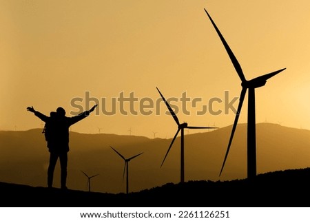 Similar – Image, Stock Photo wind power Technology