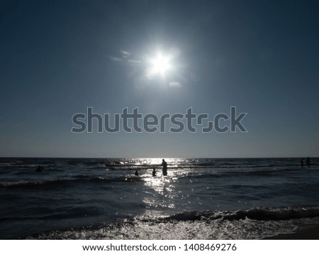 Similar – Image, Stock Photo beach dances Joy Life