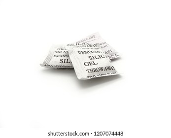 Silica Gel Packets Isolated On White Stock Photo 1207074448 | Shutterstock