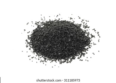 Silicon Carbide Powder On A White Background