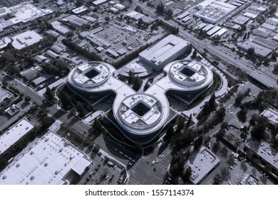 Silicon Valley Landmark From Drone