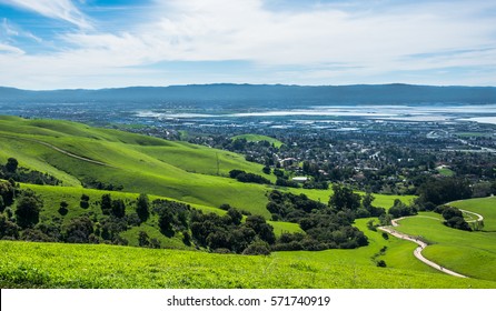 Silicon Valley Panorama From Mission Peak Hill