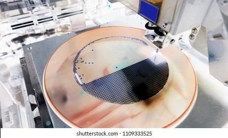 Silicon wafer negative color in die attach machine in semiconductor manufacturing     