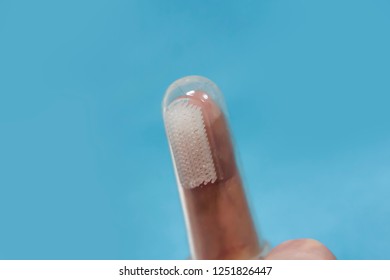 toothbrush on finger