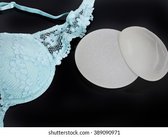 silicone breast implants with bra, Silicone breast implants - Shutterstock ID 389090971