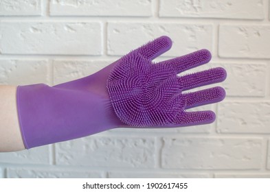 what are dishwashing gloves made of