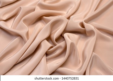 Silk fabric  Flesh color  Texture  background  pattern 