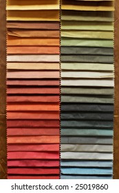 Silk Fabric Samples, Red Colors