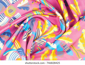 Silk fabric texture, abstract pattern