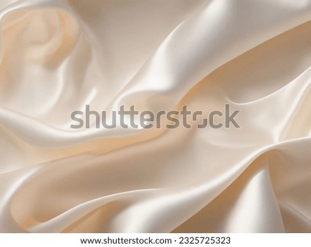 Silk, light fabric, beautifully styled in waves, texture, luster, background. Stockfoto © 