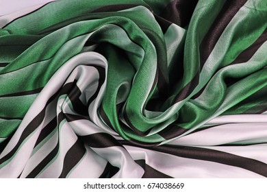 Silk scarf.