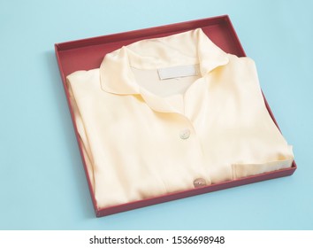 Silk Sleepwear In A Red Cardboard Box